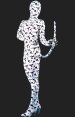 Spotty Dog! Black and White Full Body Lycra Spandex Zentai Suit