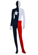 Texas Flag Zentai Suit | Red, White and Navy Spandex Lycra Bodysuit