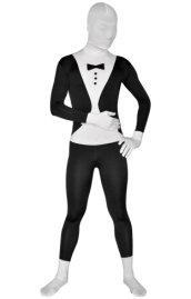 Tuxedo Zentai Suit | Black and White Tux Bodysuit