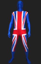 Union Jack Full Body Suit | England Full Body Suits | Spandex Lycra Zentai Suit