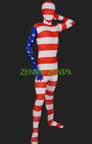 USA Full Body Suit | Full-body Spandex Lycra Unisex Zentai Suit