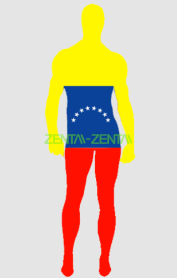 Venezuela Flag Spandex Lycra Zentai Bodysuit