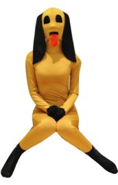 Wheat Puppy Spandex Lycra Zentai Suit