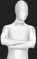 White Satin Bow Tie