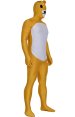 Yellow Bear Spandex Lycra Zentai Costume with Ears