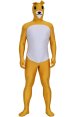 Yellow Bear Spandex Lycra Zentai Costume with Ears