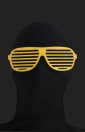 Yellow Shutter Shades Zentai Suit Sunglasses