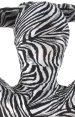 Zebra Strips Spandex Lycra Zentai Suit