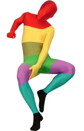 Morph Suit Geometric Pattern Zentai Suit Full Body Lycra Spandex Bodysuit 